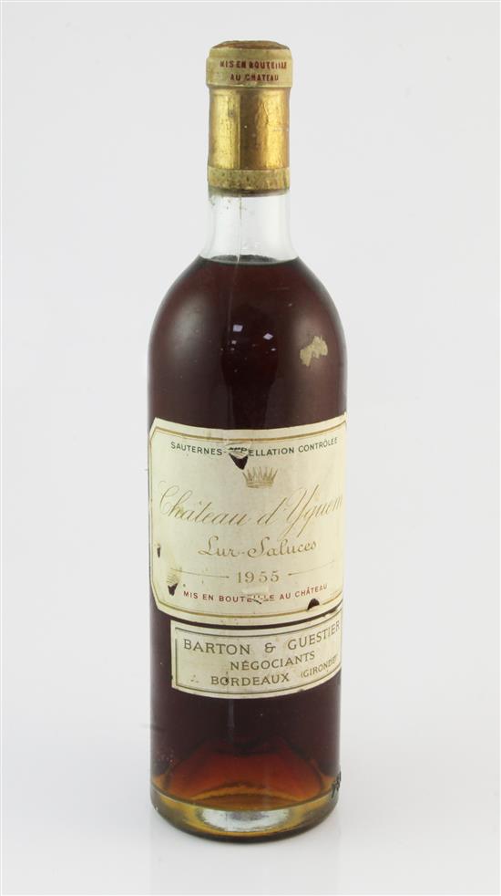 One bottle of Chateau dYquem 1955,